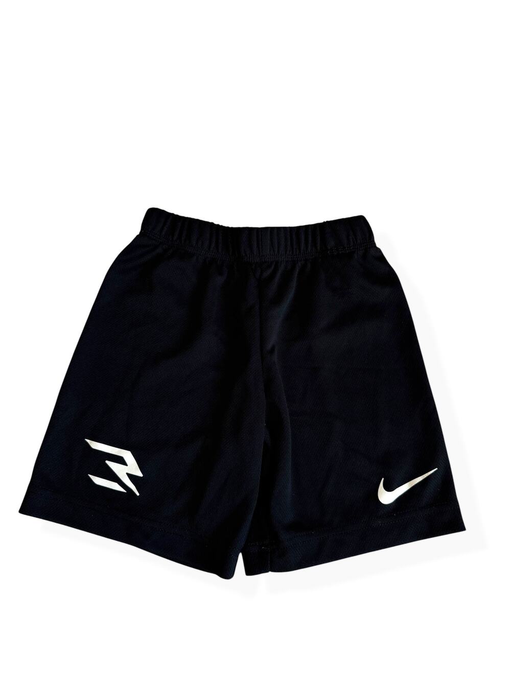 3BRAND by Russell Wilson x Nike Boys Athletic Shorts Black Swoosh Performance 5